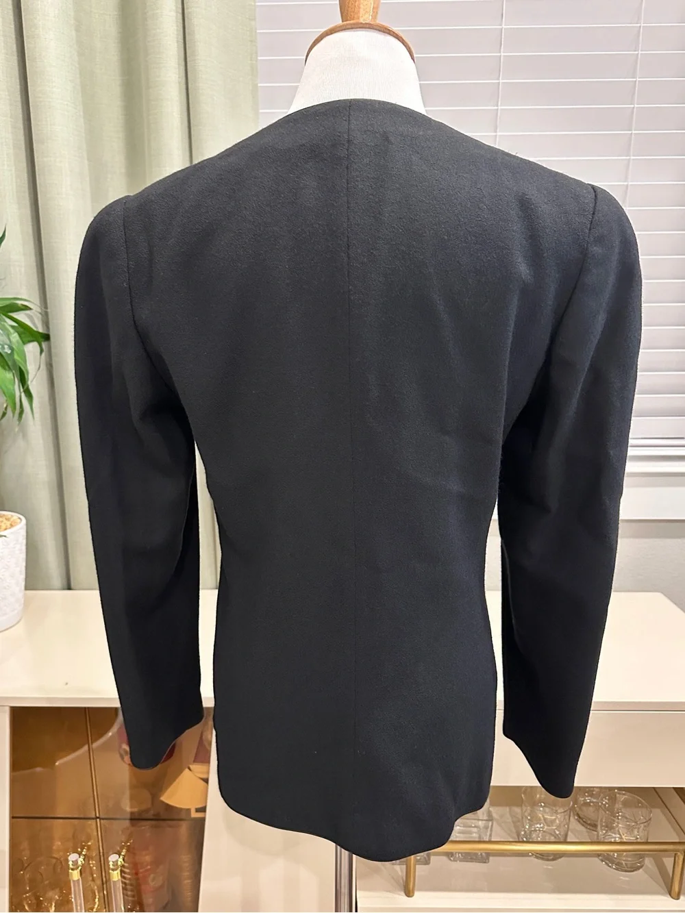 Vintage Christian Dior Evening Wool Jacket/Collarless Blazer